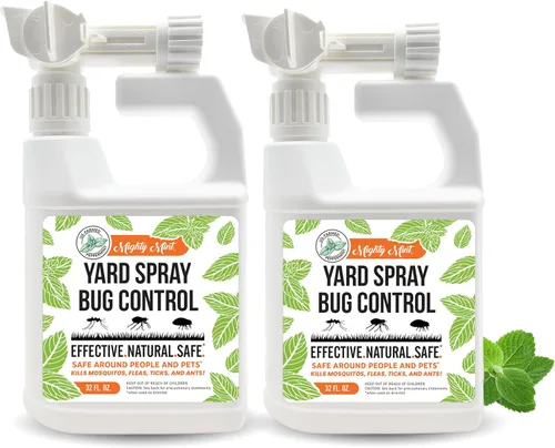 Vista 7 de Mighty Mint Aceite de menta en espray para control de insectos para césped y patio, repelente de plagas natural al aire libre para pulgas