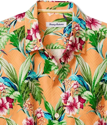 Vista 3 de Tommy Bahama Coco Beach - Camisa de campamento de seda