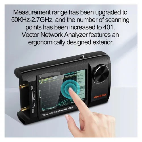 Vista 5 de Spectrum Analyzer, 50KHz to 2.7GHz NanoVNA-H4 Plus VNA-H4 Vector Network Analyzer Antenna