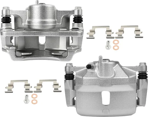 Vista 22 de SCITOO 18B5055 18B5054 Conjunto de pinzas de freno de disco con soporte para Chrysler Aspen 07-09, para Dodge Dakota/para Durango, para Dodge Ram