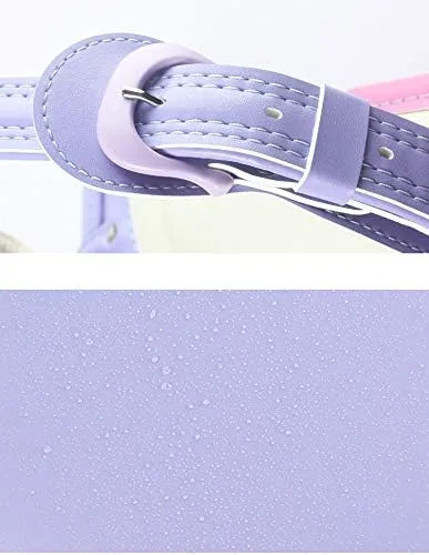 Vista 8 de randoseru ransel bolsos escolares japoneses de lujo para niños niñas gran capacidad Senior PU cuero ligero mochila, Cereza, Viajar