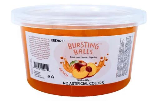 Vista 6 de Perlas Boba de fruta de la pasión, bolas de té explosivas, bebida y cobertura de postre, perlas de tapioca de burbujas de maracuyá para té