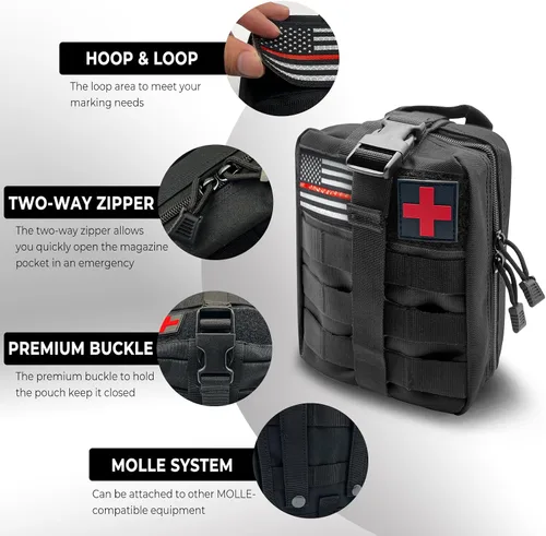 Vista 2 de Molle Tactical - Bolsa vacía para primeros auxilios