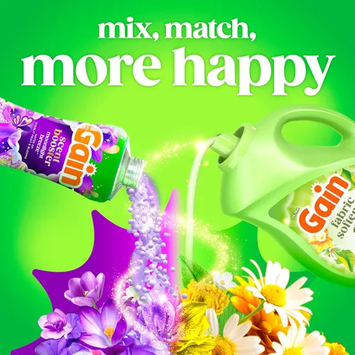 Vista 7 de Gain Suavizante líquido para ropa, aroma original, 35 fl oz líq., 48 lavados, Toque suave - suavidad que puedes sentir