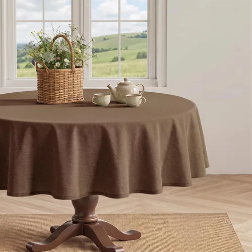Vista 29 de IVAPUPU Mantel de Lino Texturizado para Mesa Rectangular - Mantel de Tela Impermeable Rectangular Sin Arrugas Limpiable Cubierta de Comedor