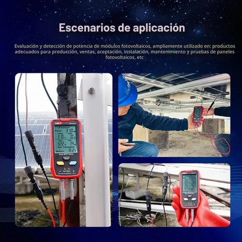 Vista 5 de UNI-T Probador del panel solar UT673PV, metro solar de MPPT