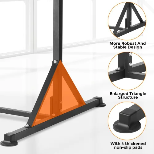 Vista 3 de Pull Up Station, Power Tower Adjustable Pullup Bar Free Standing, Heavy Duty Multifunction Strength Training Pull Up Bar, Gym Workout Fitness