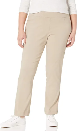 Vista 4 de SLIM-SATION - Pantalón de pierna relajada con banda ancha y control de abdomen para mujer Negro