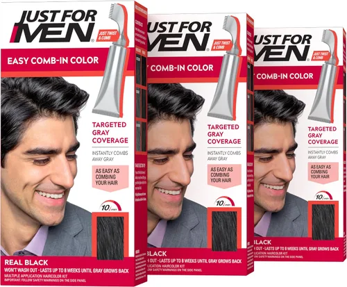 Vista 9 de Just For Men Tinte para el Cabello Masculino Color Fácil de Aplicar Peinando Marrón oscuro A-50