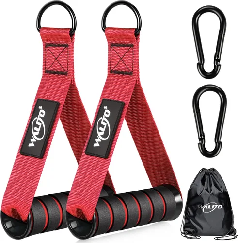 Vista 12 de Manijas de Ejercicio WALITO, Reemplazo de Accesorios de Cable para Equipo de Gimnasio en Casa, Sistema de Poleas, Pilates, Bandas de Resistencia