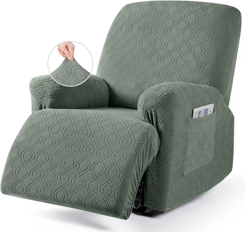 Vista 42 de VANSOFY Funda para silla reclinable, 3 piezas elásticas para silla reclinable, funda suave para silla reclinable, protector de muebles para perros