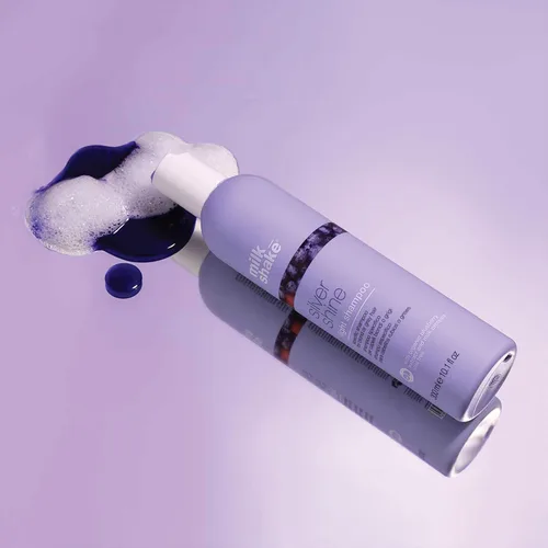 Vista 4 de milk_shake Silver Shine Light Purple Shampoo for Blonde Hair