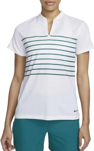 Vista 3 de Nike Polo de golf Dri-FIT Victory a rayas para mujer