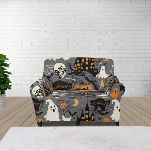 Vista 20 de Horeset Fundas elásticas para sofá con diseño de flores otoñales, lavables para sofá de 2 cojines, funda protectora para mascotas y perros