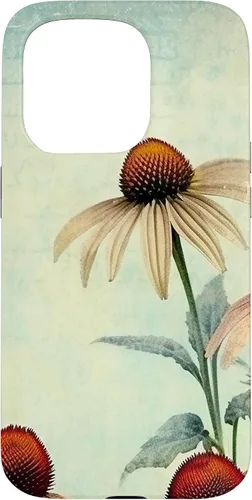 Vista 14 de iPhone 16 Vintage Coneflower Case