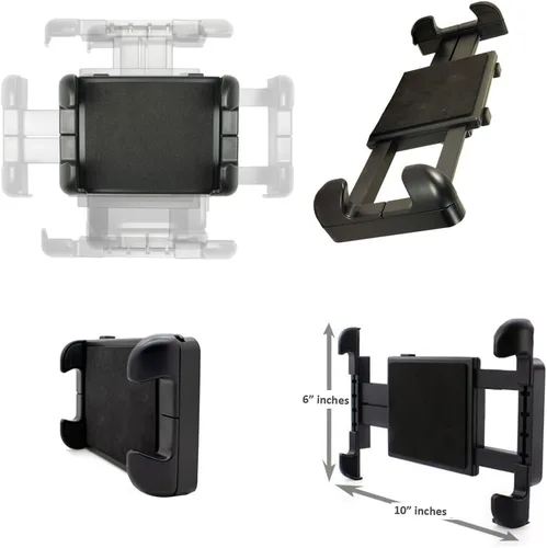 Vista 4 de Base de taladro de metal industrial para tableta/smartphone con brazo de taladro ELD AMPS de aleación de 8 pulgadas, soporte para iPad para pared