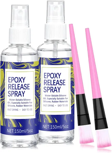 Vista 8 de Spray de liberación de moho para moldes de resina, liberación de silicona a base de agua y protector para moldes de silicona y resina epoxi