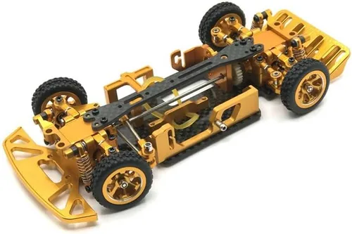 Vista 2 de Kit de coche de carreras WLtoys, RC Drift Car Metal Upgrade Swing Arm Steering Cup Shock Dog Bone Kit para WLtoys 1/28 284131 K969 K979 K989 K999