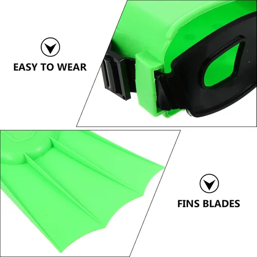 Vista 5 de YARNOW Aletas de natación de goma para adultos, aletas cortas y flexibles para nadar y bucear, diseño ligero antideslizante, equipo de entrenamiento
