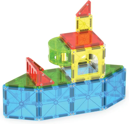 Vista 8 de MAGNA-TILES City Center - Juego de construcción magnética de 110 piezas, la marca original de construcción magnética