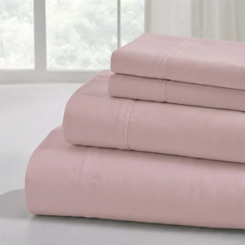 Vista 32 de Modern Threads - Sábanas lisas de microfibra suave, sábanas de microfibra de lujo, incluye sábana encimera, sábana bajera con bolsillos profundos