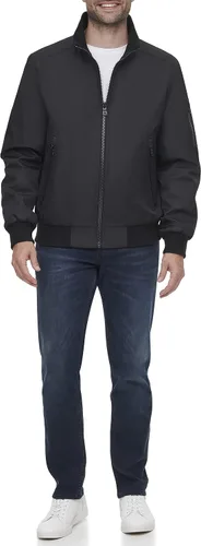 Vista 6 de Calvin Klein Abrigos de invierno para hombre - Chaqueta softshell con capucha forrada de sherpa