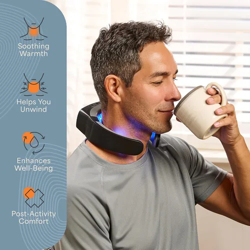 Vista 6 de LifePro Dispositivo de terapia de luz roja para el cuello - Terapia de luz roja infrarroja Luminova para cuello y hombro con LED de 660 nm y 850 nm