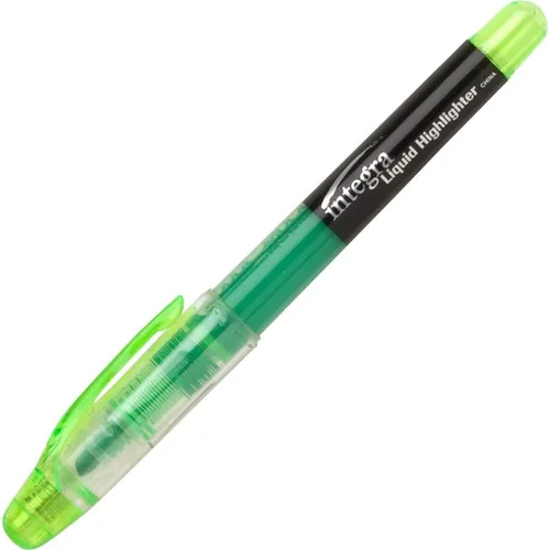 Vista 2 de Integra 33314 Resaltador de tinta líquida, punta de cincel, 12/PK, GN fluorescente