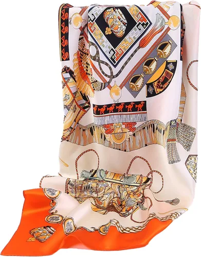Vista 3 de Grace Scarves - Bufandas 100% de seda, extragrande y XX-grande