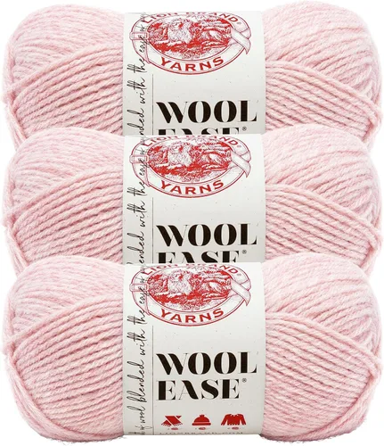 Vista 51 de Lion Brand Yarn, Wool-Ease - Ovillo de punto y ganchillo color rosa, 1