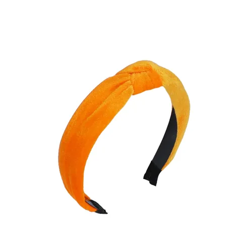 Vista 8 de Motique Accessories Diademas anudadas de terciopelo marrón para mujer