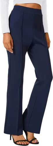 Vista 47 de Urban CoCo Pantalones de trabajo elásticos con corte de bota, pantalones de yoga pequeños para oficina casual