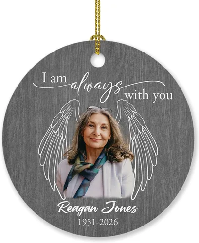 Vista 8 de Foto personalizada, adorno de matrimonio de nuestra primera Navidad 2023, regalo para novio, novia, señor y señora, foto y calendario, adorno