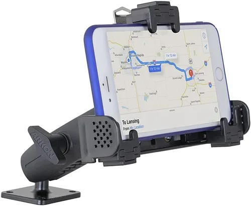 Vista 2 de ARKON Soporte de teléfono robusto con bloqueo con base de taladro AMPS de metal de 4 agujeros