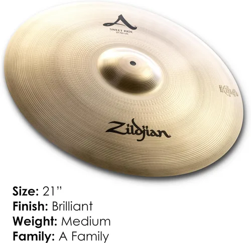 Vista 3 de Platillo Zildjian Serie A Sweet Ride - 21 InchBrilliant