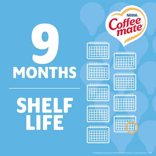 Vista 5 de Nestle Coffee mate Crema para café de sabor French Vanilla, crema líquida en envase individual, sin lácteos, sin refrigeración, 0.375 fl oz