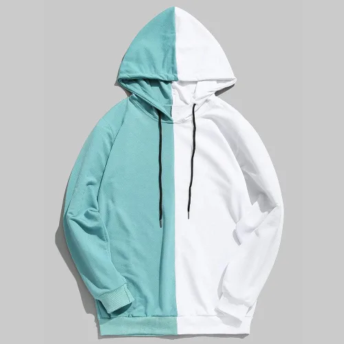 Vista 2 de EELHOE Mens Hoodie Sweaters Baggy Long Sleeve Casual Jersey with Hood Regular Fit Breathable Print Graphic Pullover