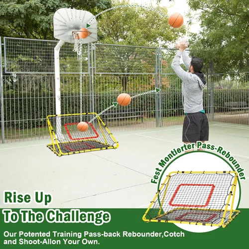 Vista 21 de BaseGoal Baseball Rebounder Net with Pitching Target,Easy Adjustable Angles Multi-Sport Training Rebound Screen, multi-angle pitch back; Strike