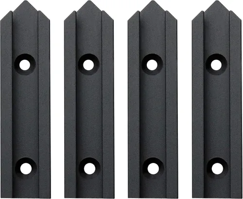 Vista 3 de Kit de intersección de aluminio T-Track de 3 pulgadas – Perfil de doble corte universal con agujeros de montaje preperforados -Carpintería