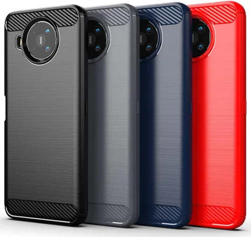 Vista 6 de Osophter Funda para Nokia 8.3 5G, Nokia 8V Funda de absorción de golpes Flexible TPU Caucho Protector para Nokia 8.3 (negro)