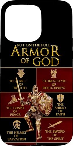 Vista 31 de Warrior of God Put On The Full Armor of God Funda para iPhone 17