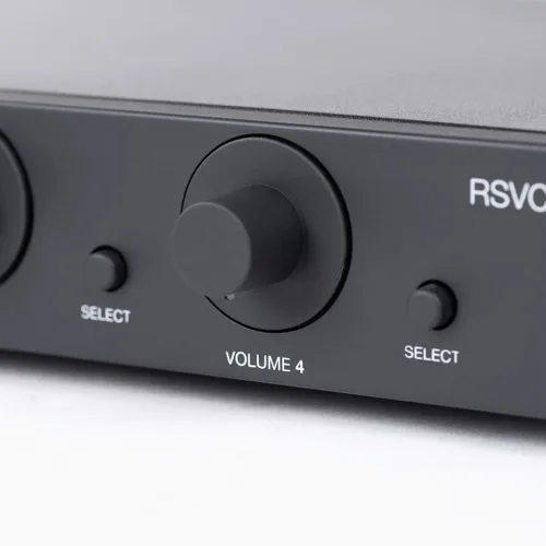 Vista 7 de OSD Audio Selector de altavoces 4X con resistencia de control de volumen Audiófilo - RSVC4