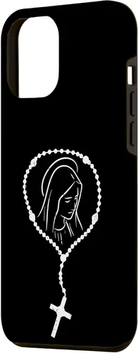 Vista 68 de iPhone 16 Rosario Virgen María Dios Jesús Fe Religioso Católico Estuche de Regalo