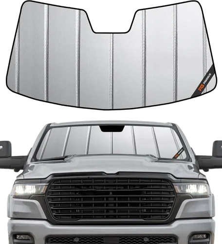 Vista 20 de Pigenius Parasol de Parabrisas para Dodge Ram 1500 2002-2008 Protección Solar para Ventana Delantera - Salvaguarda