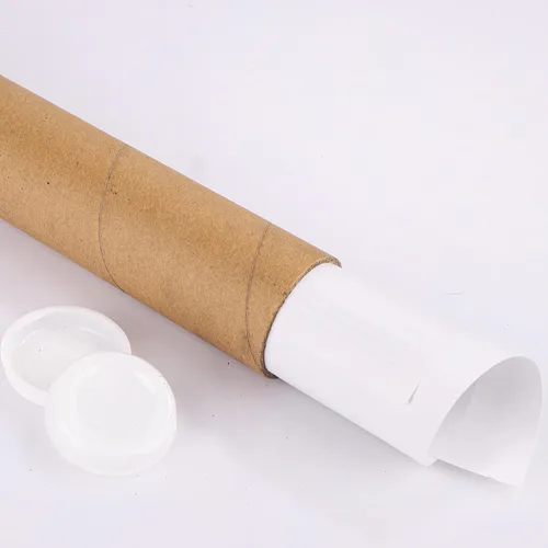 Vista 5 de PEUTIER Tubo de correo de papel kraft con tapas, tubo de cartón de 2 x 12 pulgadas para envío, tubo de papel para envíos, carteles, mapas