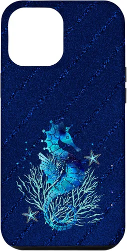 Vista 26 de Turquoise Seahorse Ocean Background Case for iPhone 17