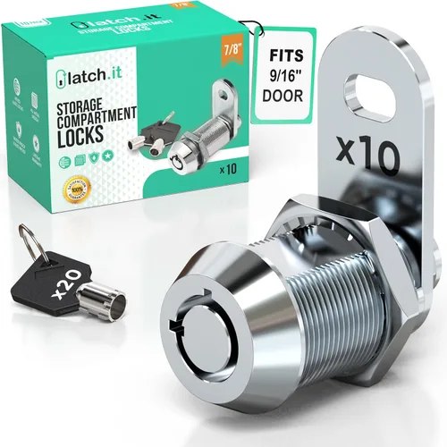 Vista 13 de LATCH.IT - Cerraduras para almacenamiento de RV (vehículos recreativos) de 1-1/8 pulgadas; paquete de 10 cerraduras para compartimentos