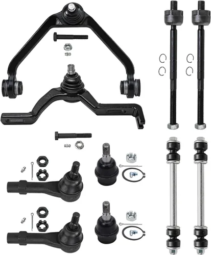 Vista 16 de Detroit Axle - Kit de suspensión delantera de 10 piezas para Jeep 2002-2004