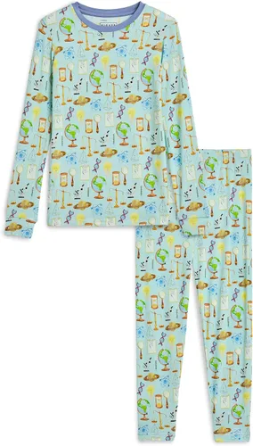 Vista 50 de KicKee Pants Conjunto de pijama de manga larga con estampado de piezas 90's Plaid