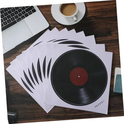 Vista 7 de 16 calcomanías de pared de disco de vinilo retro para dormitorio, decoración de sala de estar, calcomanías de pared para discoteca retro fiestas